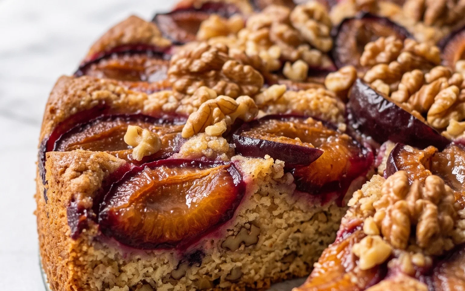 Saftiger Zwetschgen-Nuss-Kuchen: Herbstlicher Genuss